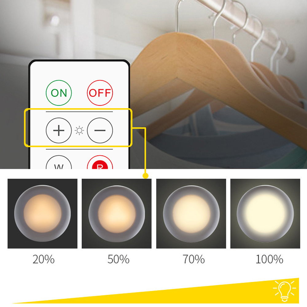 Adjustable remote control household kitchen bedroom cabinet 16 colors lamp night light LED light 5