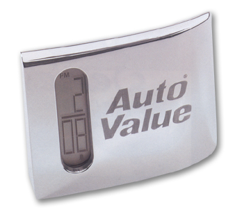 *CLOSEOUT* Millennium Series Silver Desk Clock w/ Digital Calendar