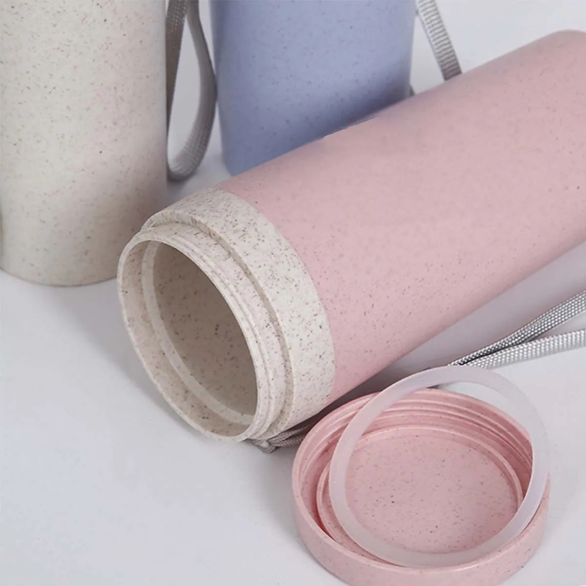 Shatter Resistant Durable Portable Wheat Straw Cup 5