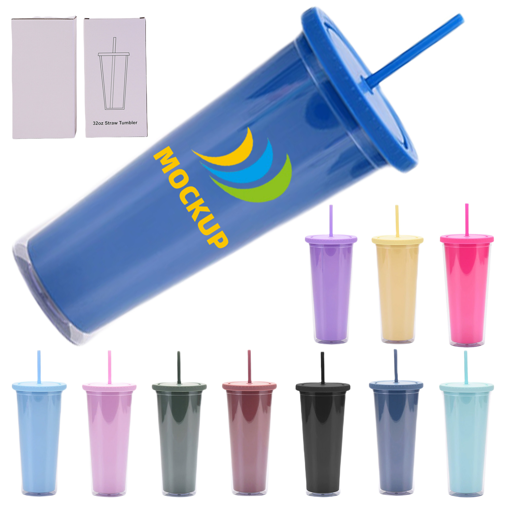 Travel Tumbler 32oz with Lid and Straw 5