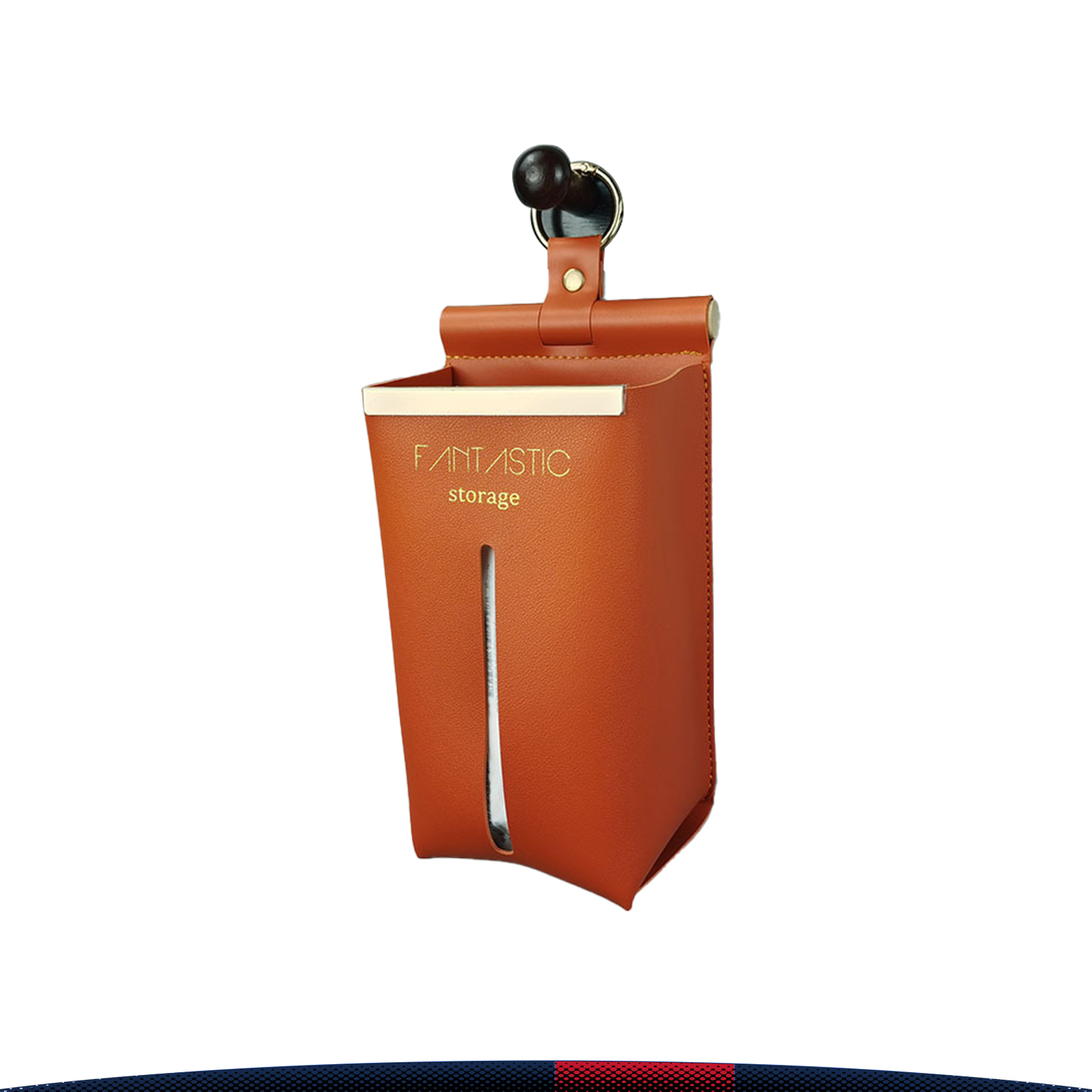 Wall-Mounted PU Leather Tissue Box 2