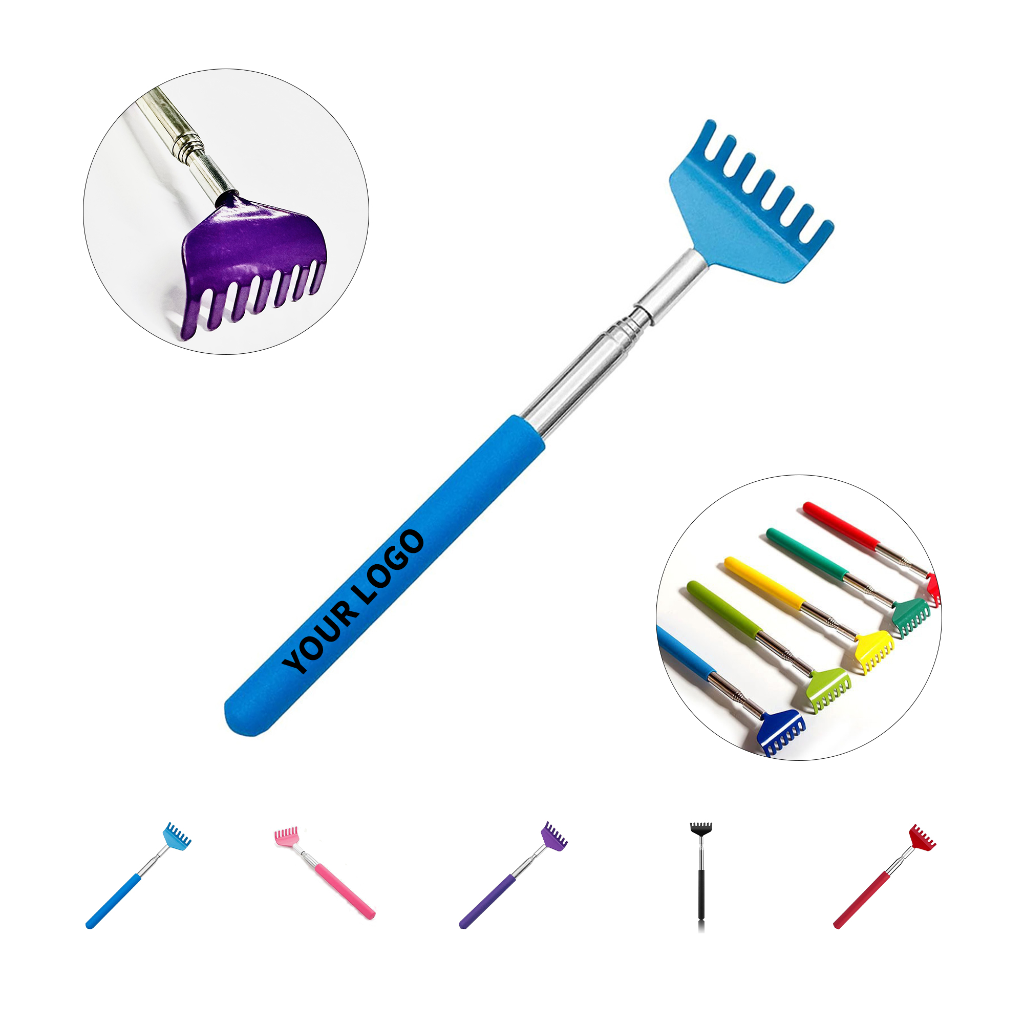 Telescoping Stainless Steel Back Scratcher 26.8" Reach 4