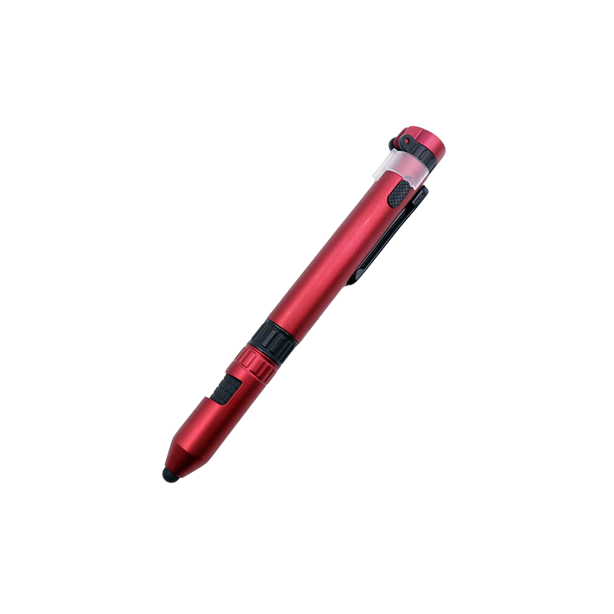 Six In One Tool Pen With Compass Screwdriver Stylus 6" Length X 0.6" Width 4