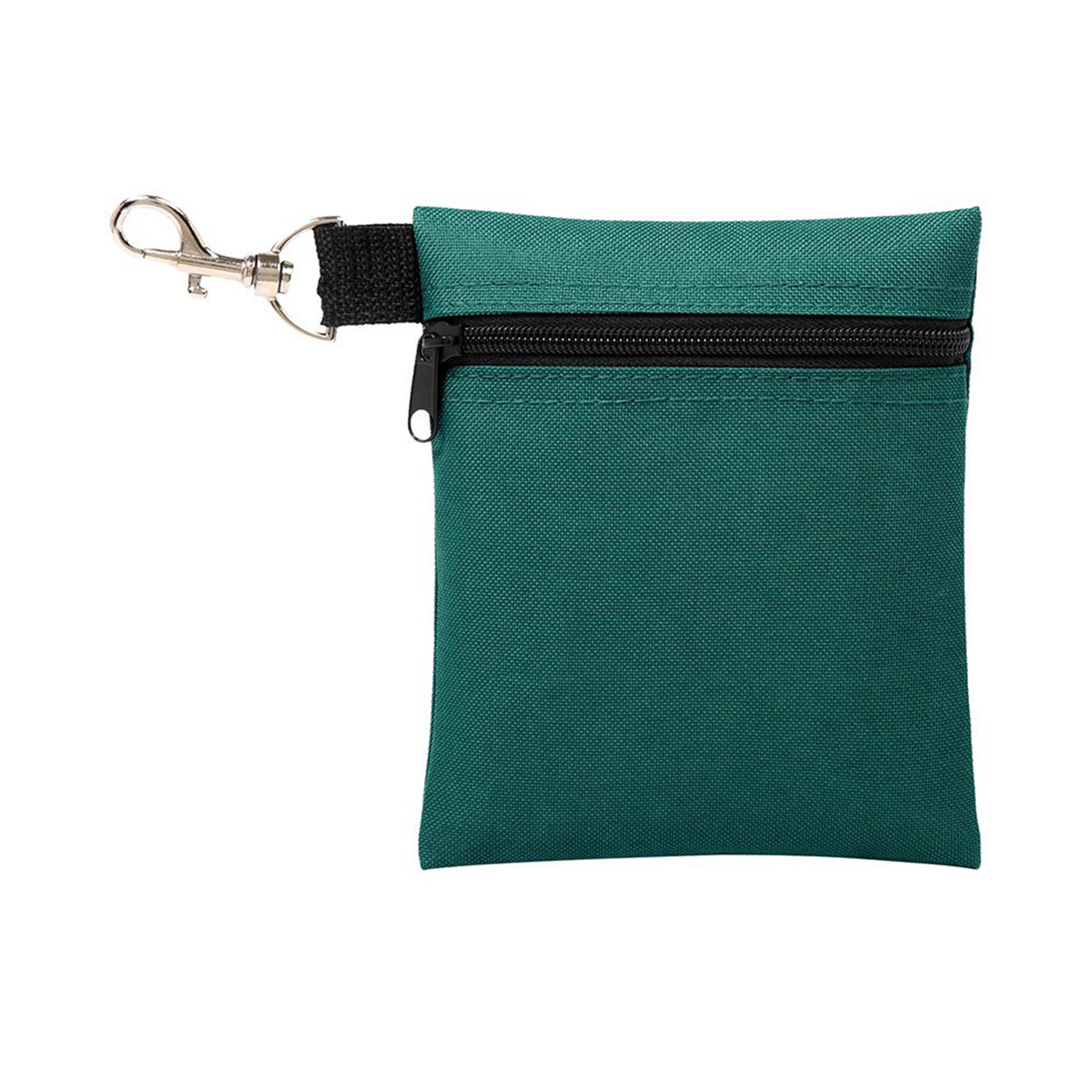 Polyester Zipper Golf Ball Pouch With Swivel Clip 6