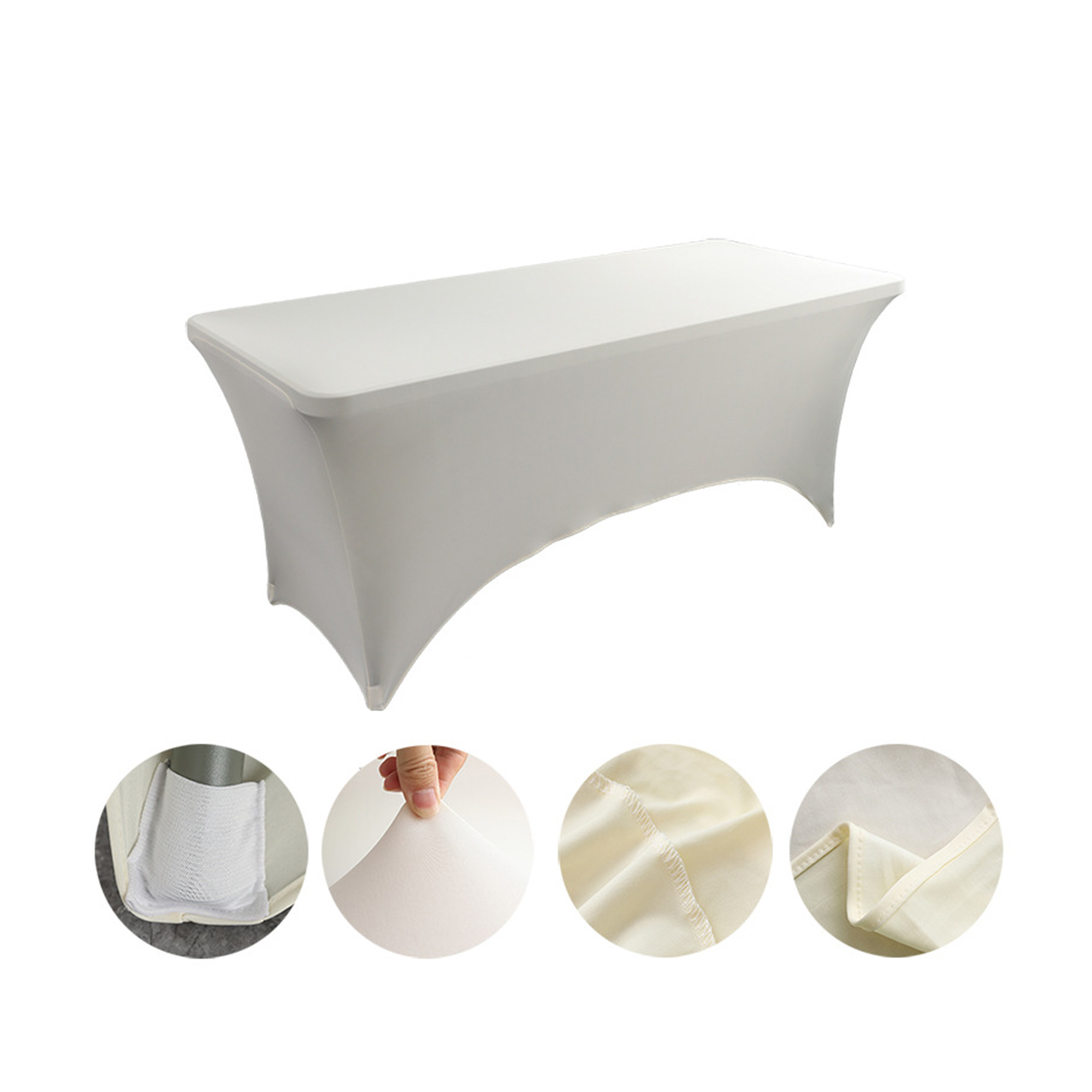 Six Foot Elastic Table Cover For Hotel And Restaurant Use 22