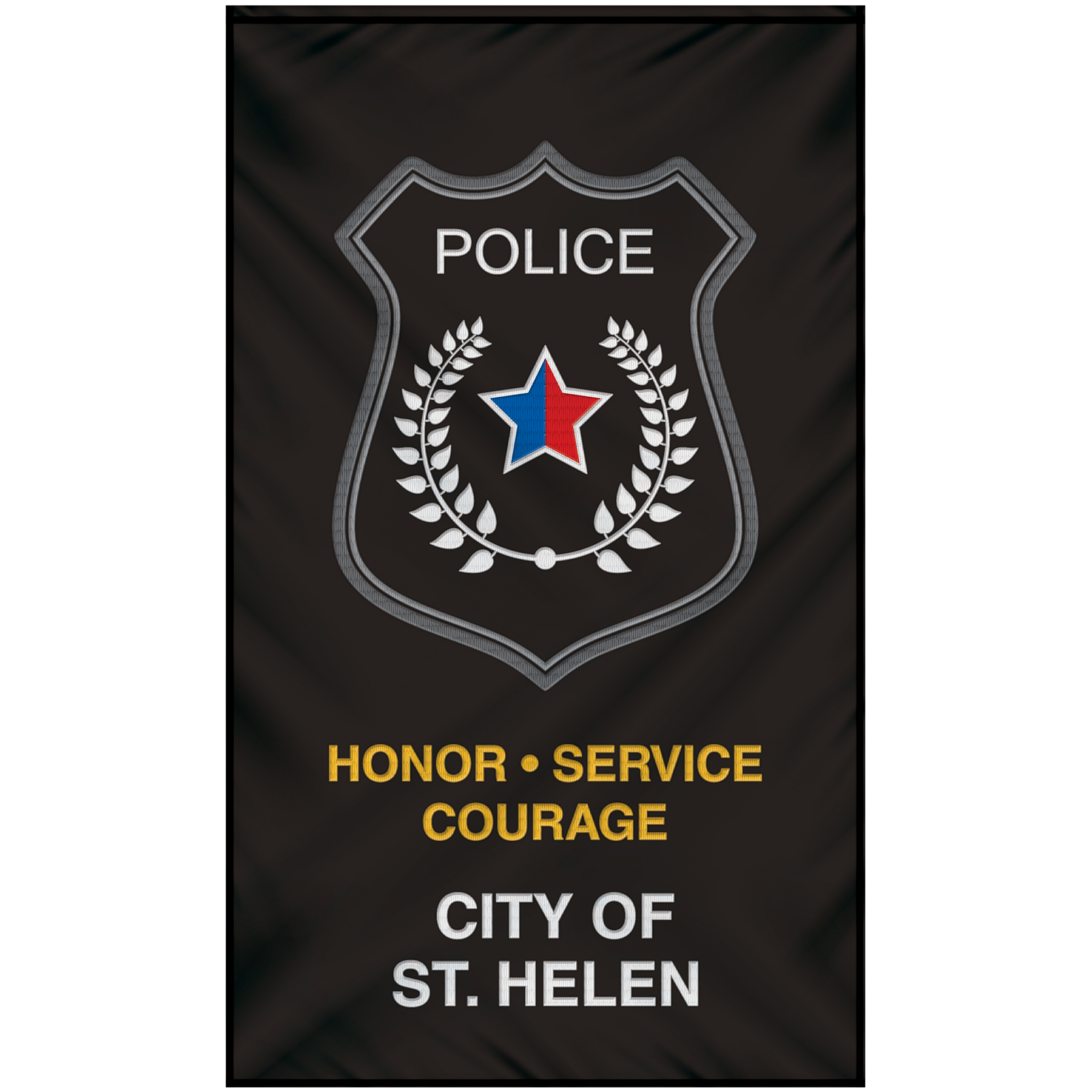 6' x 10' Double Sided Embroidered Banner with Pole Sleeve 6