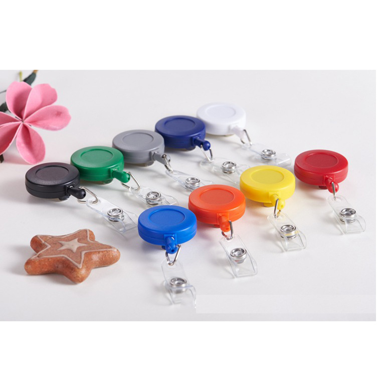Round Retractable Badge Reel & Badge Holder 3