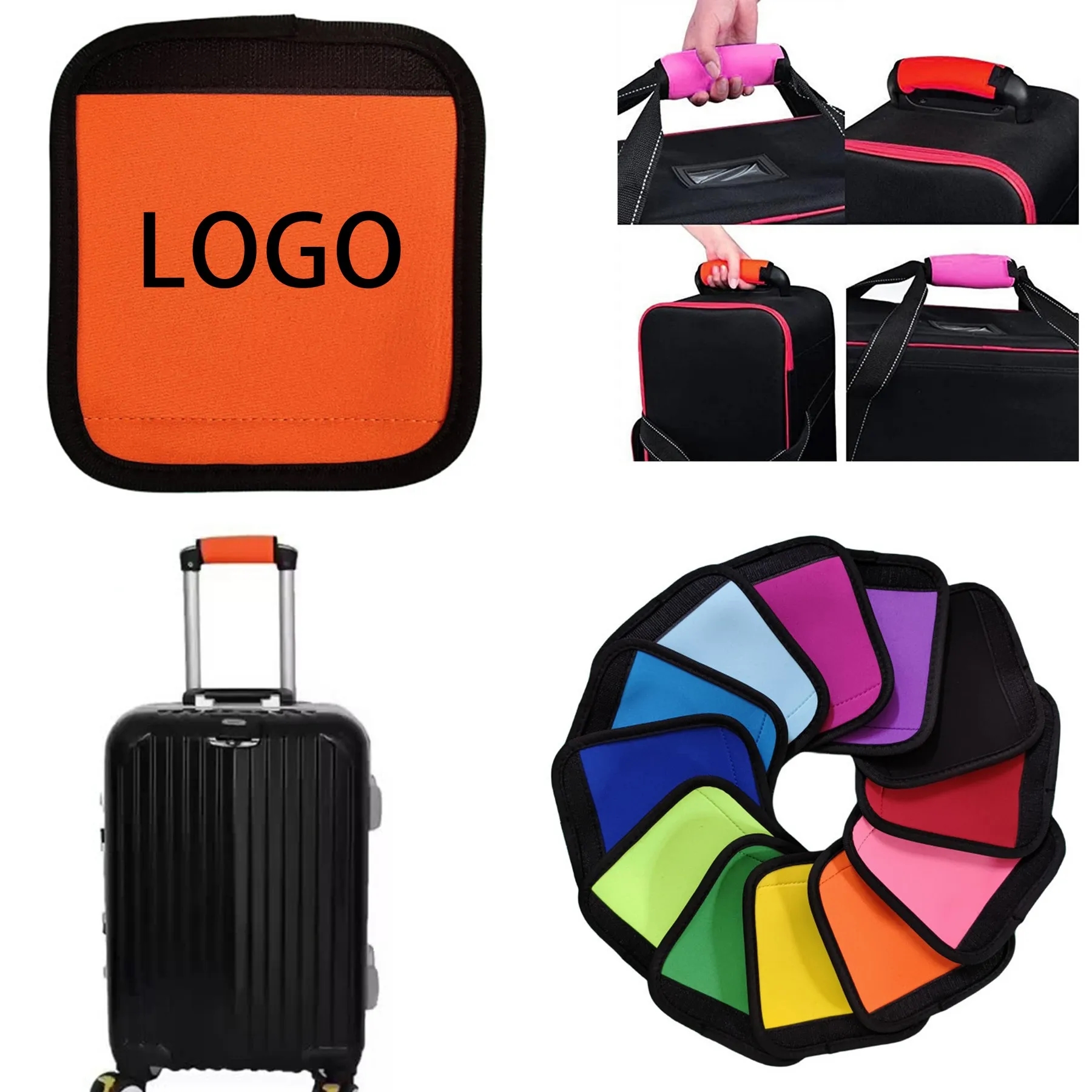 Neoprene Luggage Handle Wrap For Suitcase 2