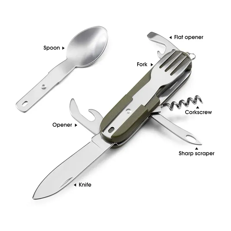 Foldable Camping Cutlery Set 5