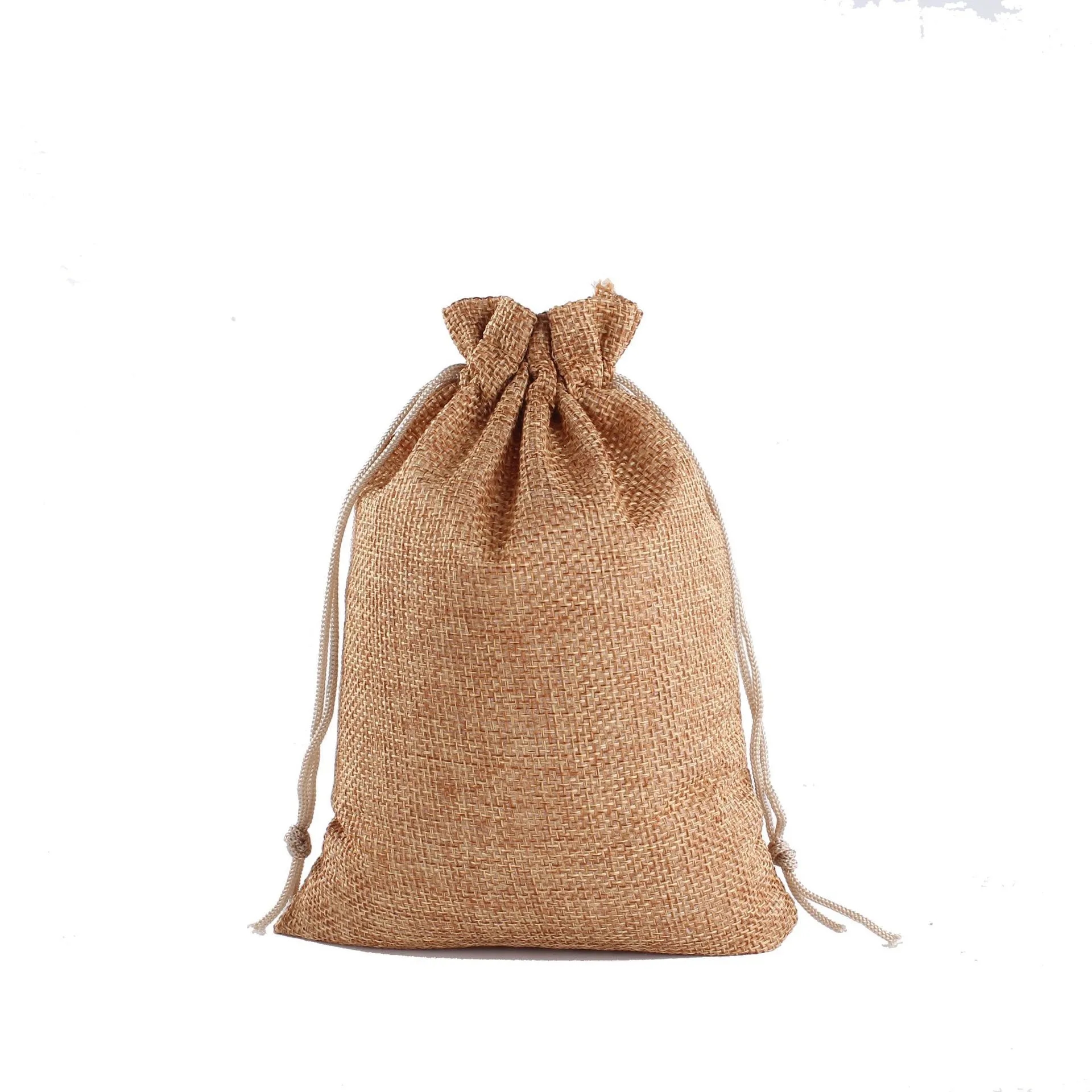 Classy Stuff Burlap/Jute Drawstring Bag 5