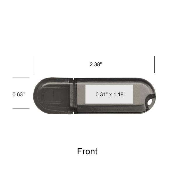 Glendale Black Translucent Oval USB 2