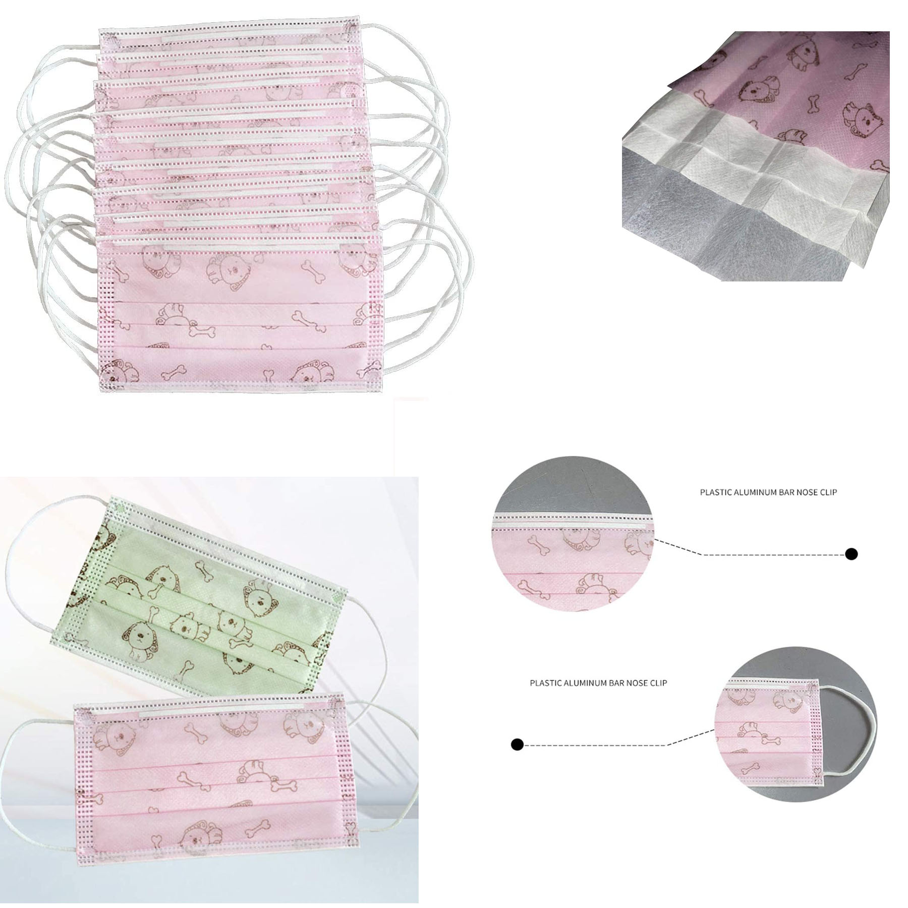 Non-Weven Carton Children Face Mask 3 Layer 2