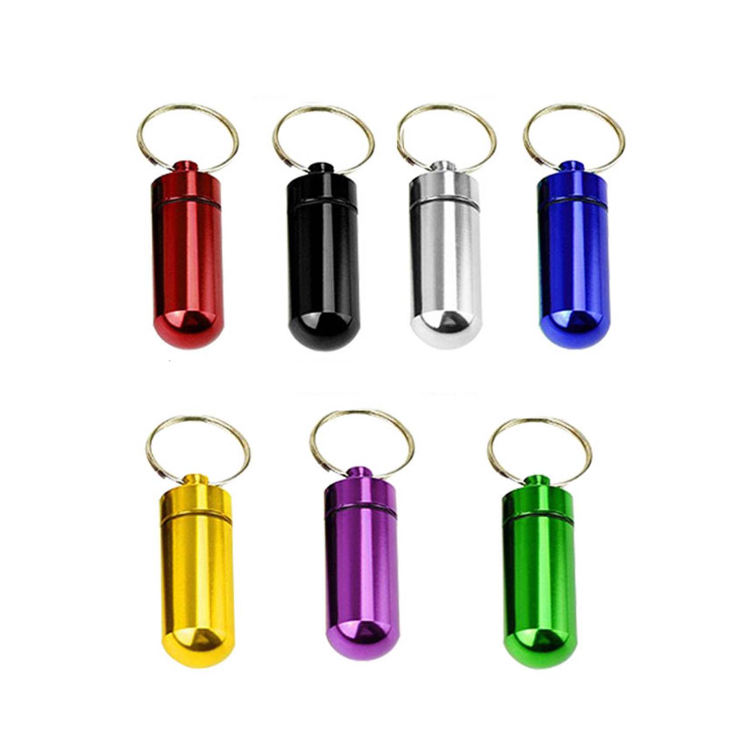 Mini Aluminum Pill Case Keychains 3
