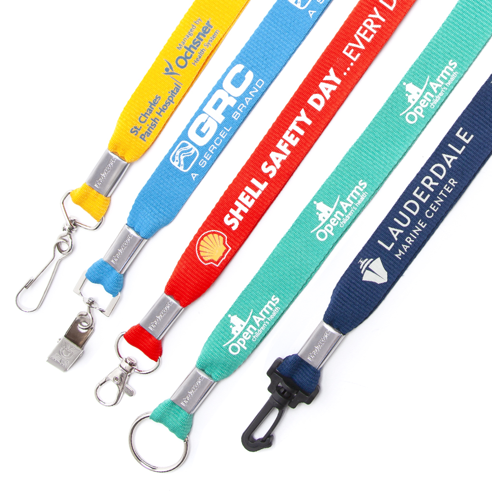1" Flat Polyester Lanyard 4