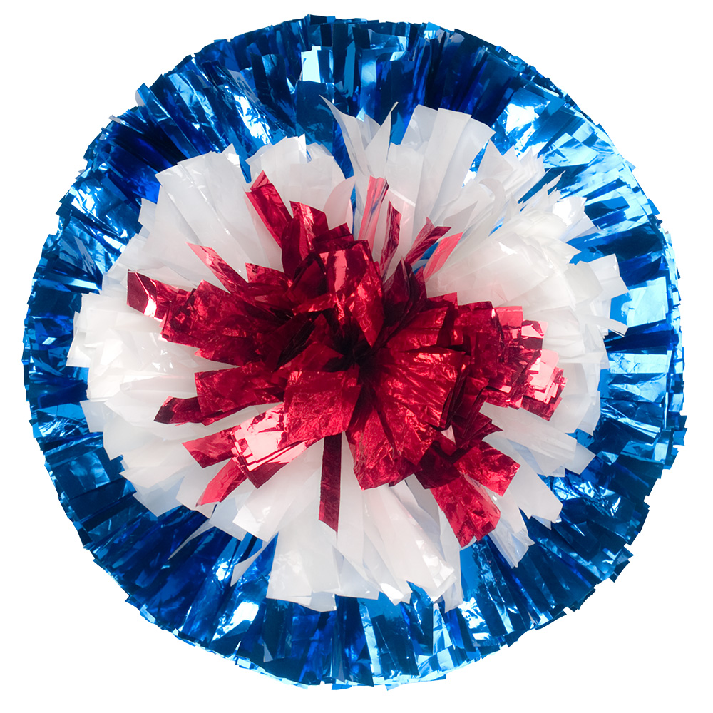 Custom Metallic Show Pom - Bullseye Style 40