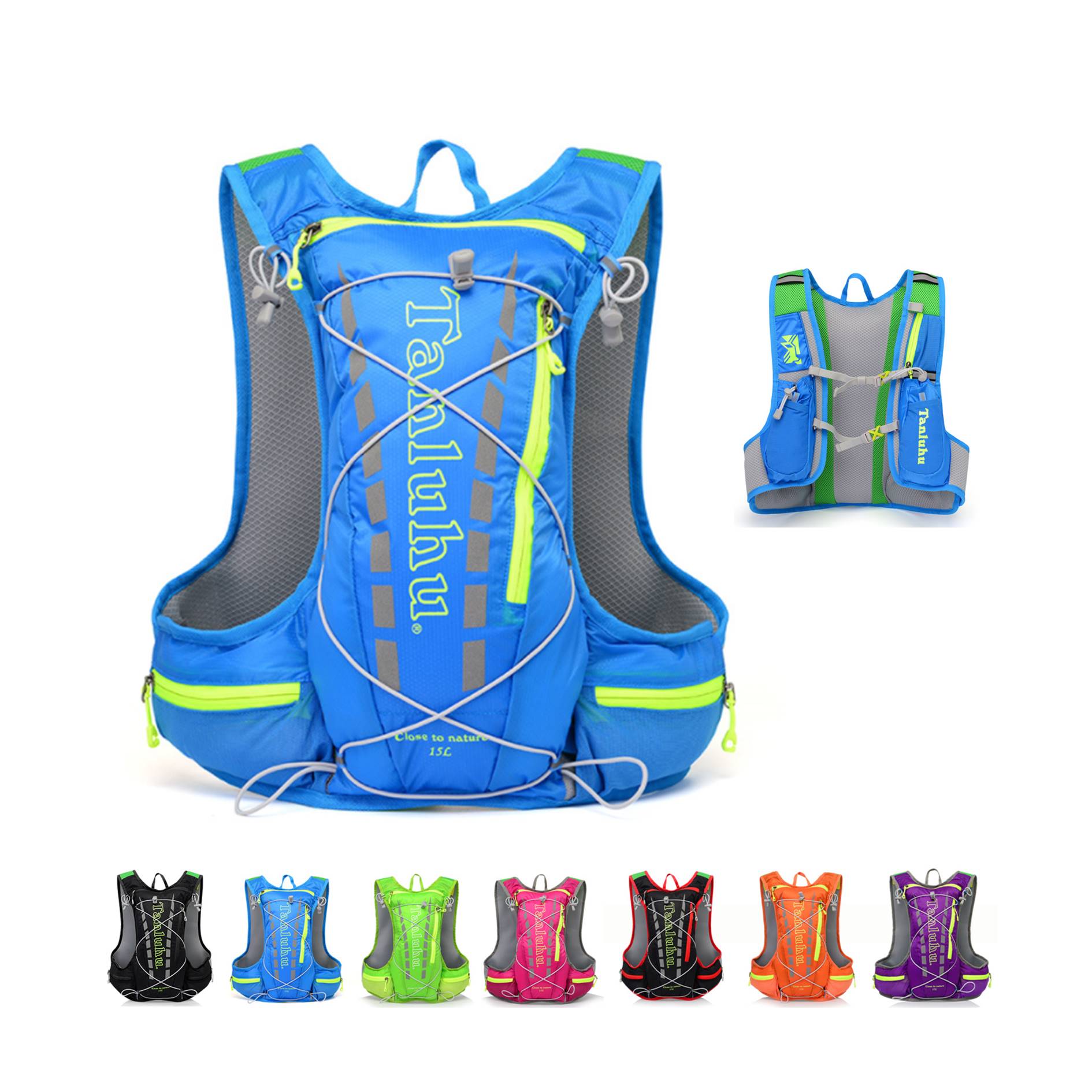 Outdoor Marathon Cycling Hiking Backpack Vest Bag 3