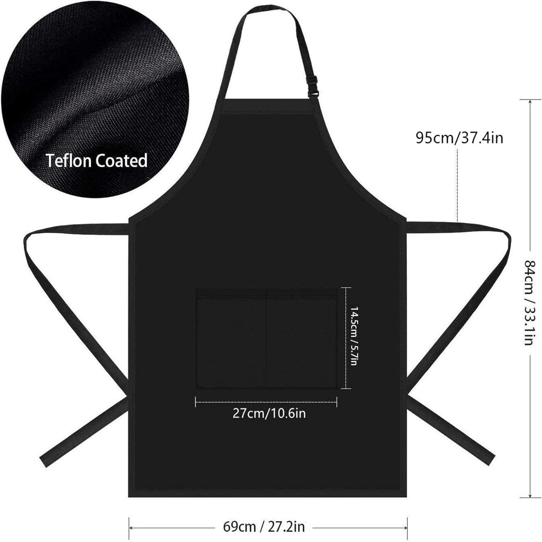 Chef Apron for Men and Women Professional for Cooking With Pockets 2