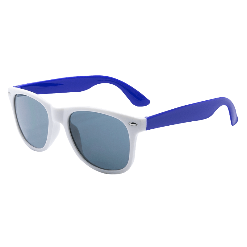 Custom White Frame Plastic Sunglasses 6