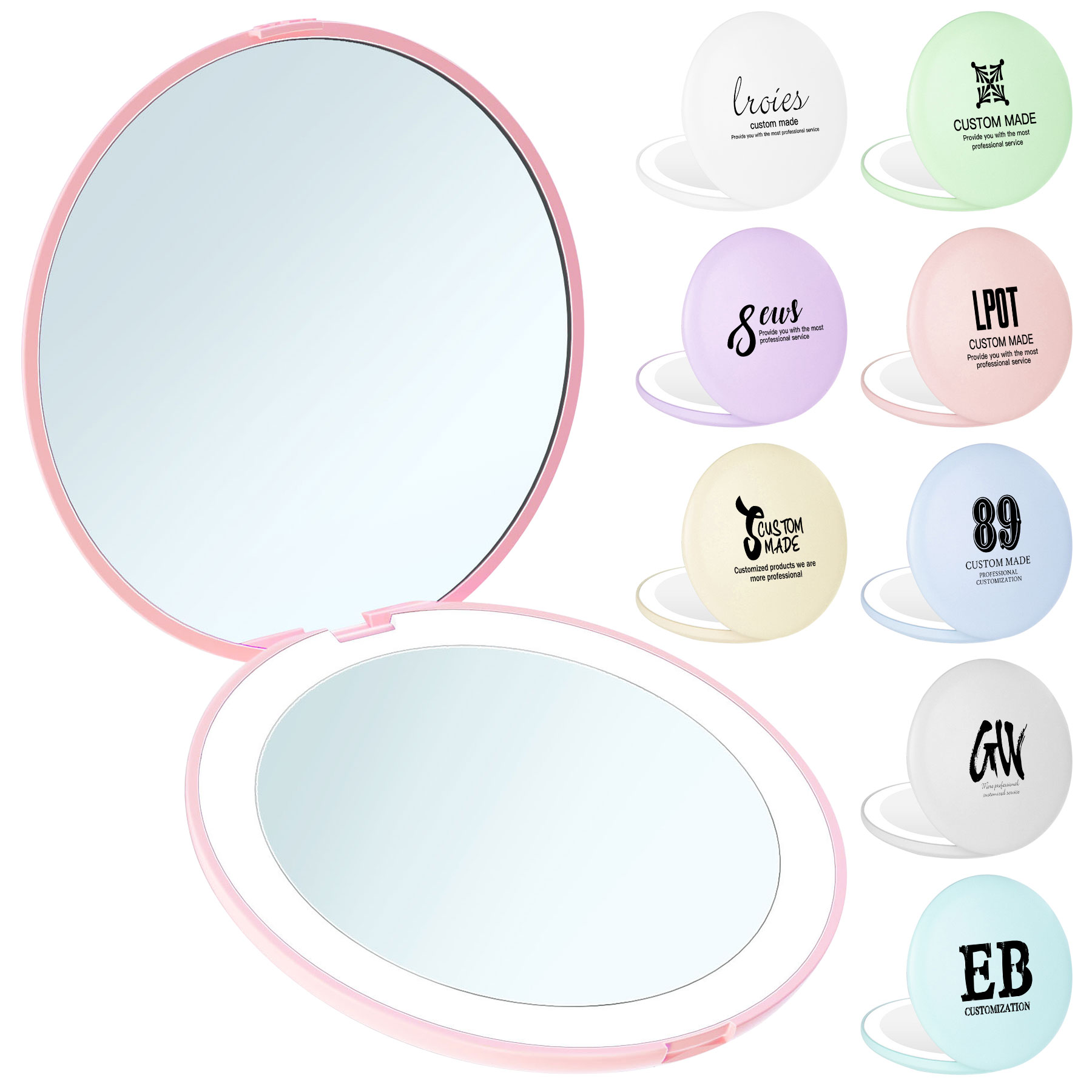 LED Lighted Travel Compact Mirror 1