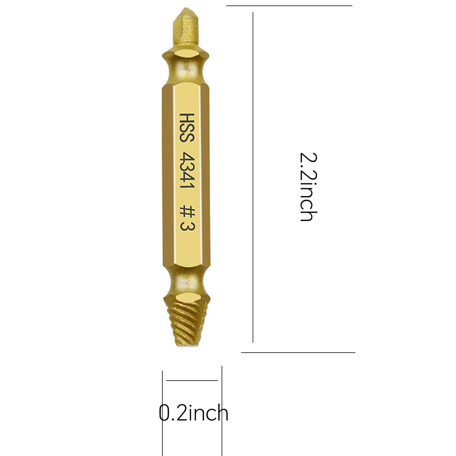 5/6 PCS Double Head Screw Extractor Set 5