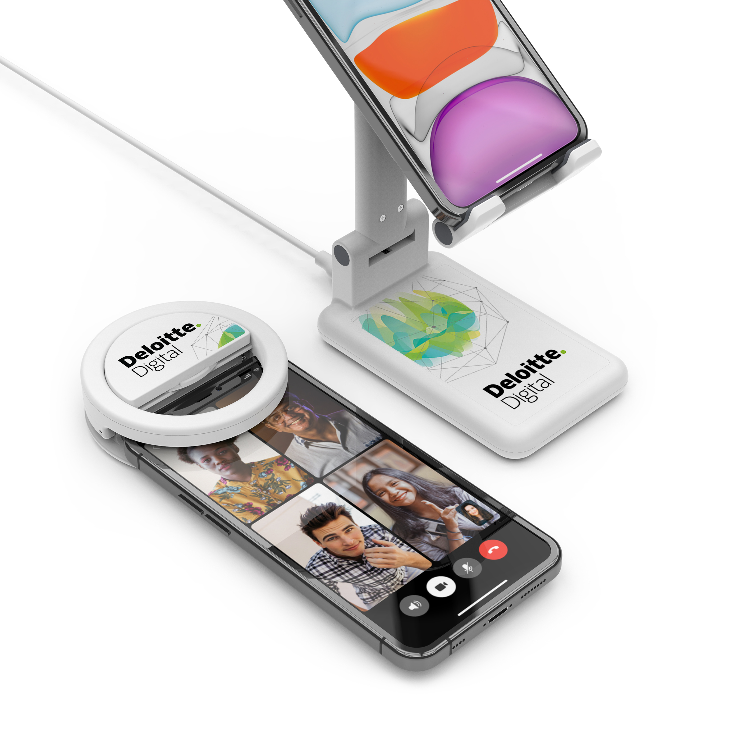 Zoom Kit: Ring light, camera cover & desktop wireless charging dock 2