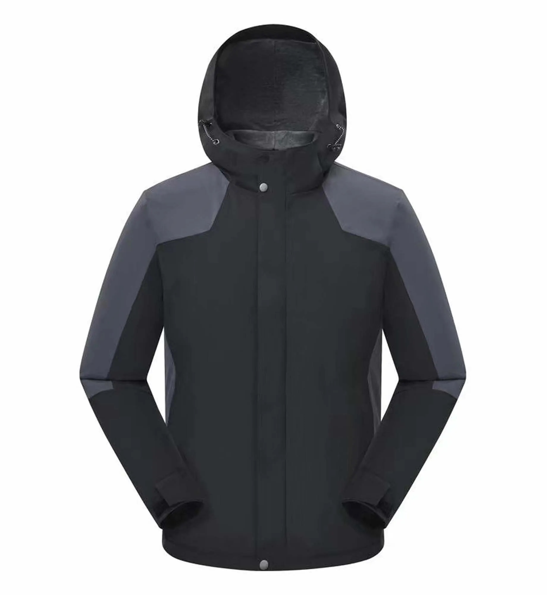 Hooded Windbreaker Flecee Lined Jacket 5