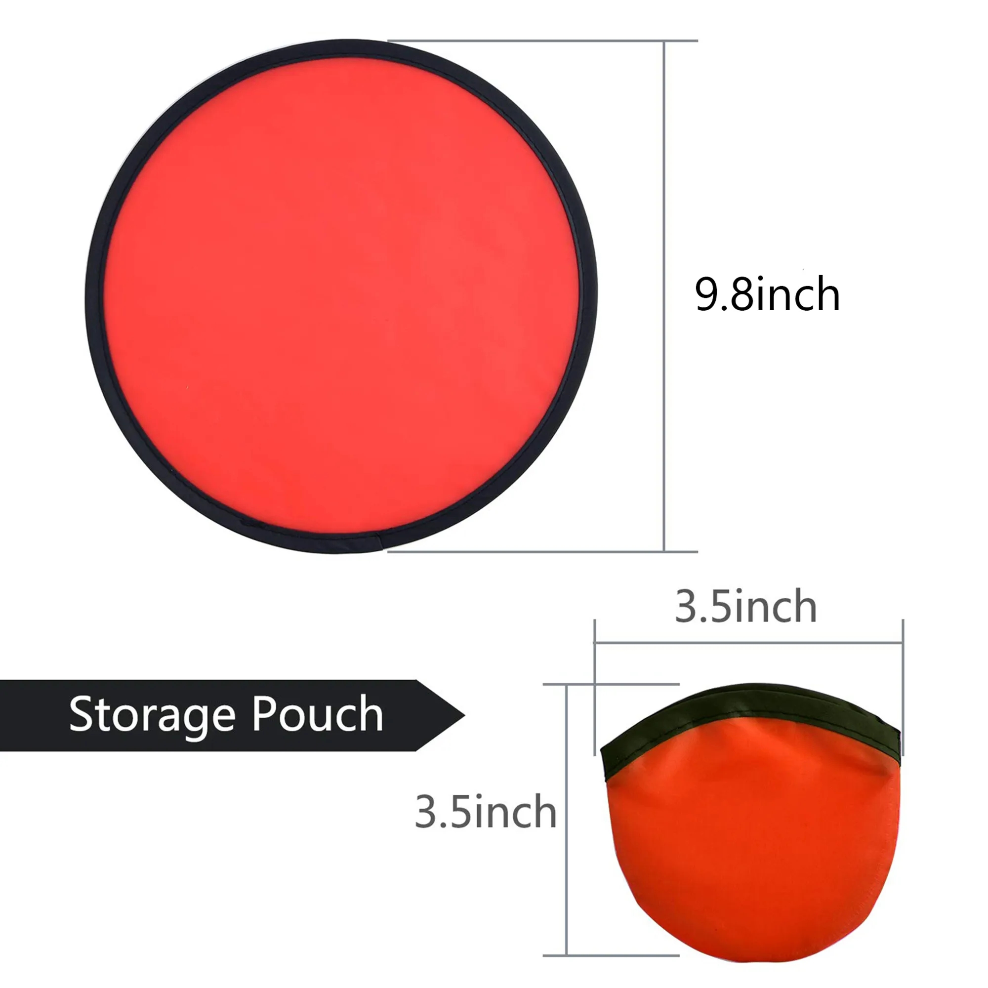 10" Collapsible Flying Disc with Pouch 2