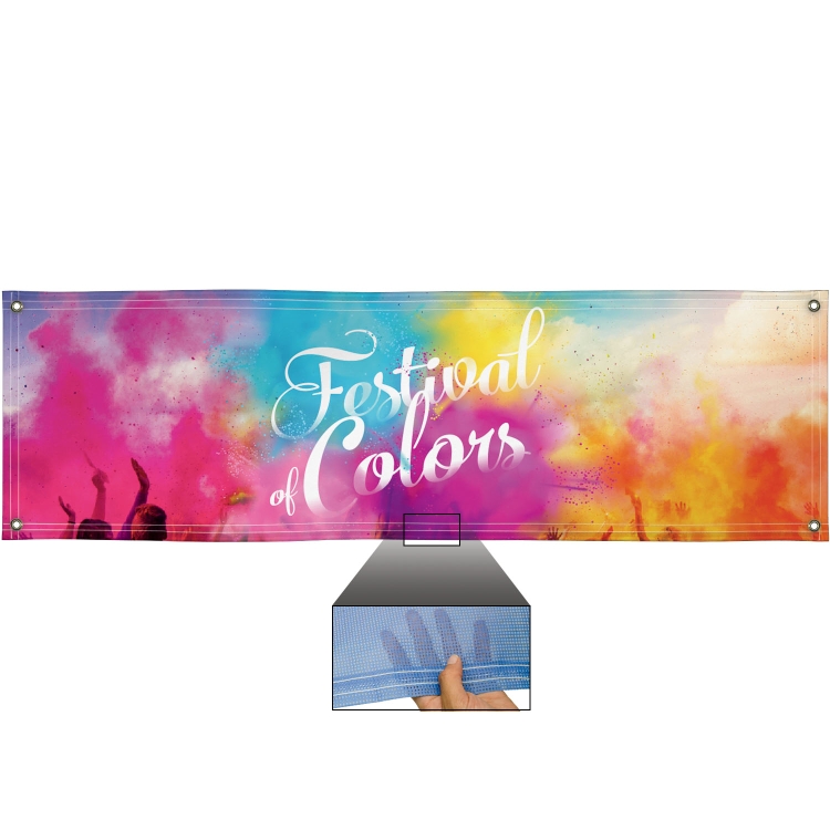 3' x 10' 9 oz. Mesh Vinyl Banner Single-Sided 3
