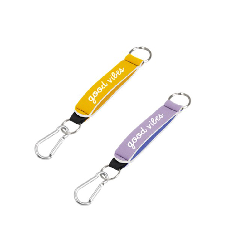 Wrist Strap Key Holder w/ Carabiner Clip & 2 Key Rings 4