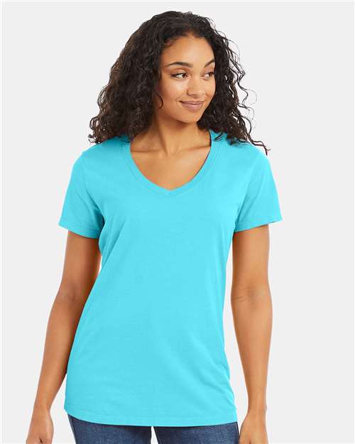 Women's Garment-Dyed V-Neck T-Shirt - GDH125 24