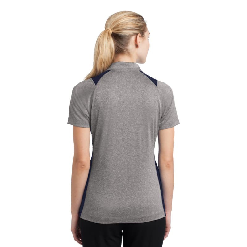 Sport-Tek Women's Heather Colorblock Contender Polo. 37