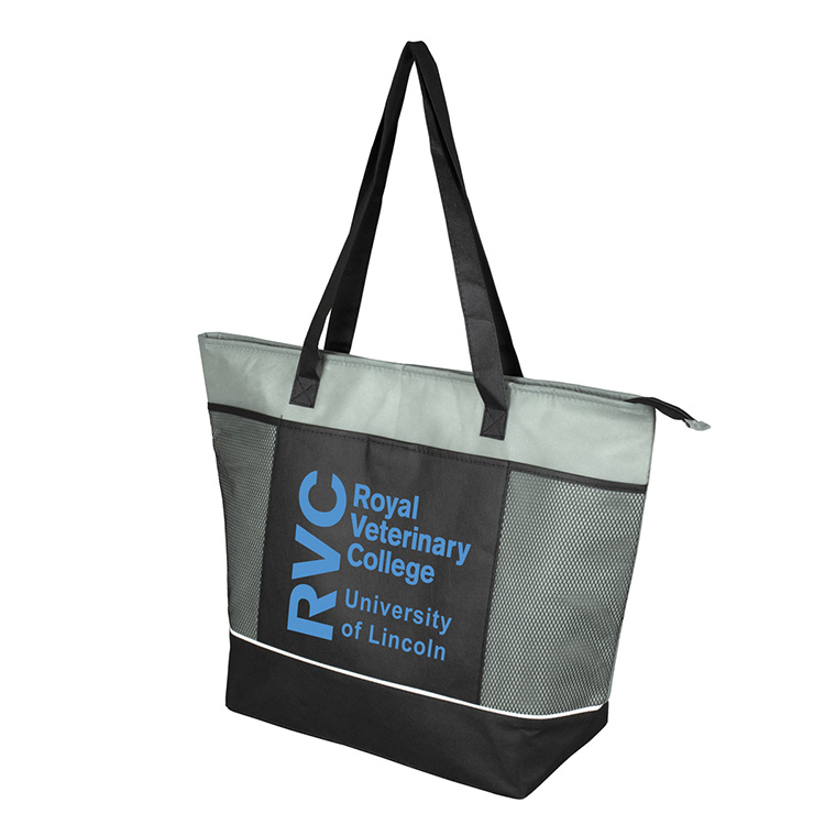 22"W x 16"H x 7 ½"Gusset - "FROST LINE" Super-Sized Insulated Zipper Cooler Tote 59