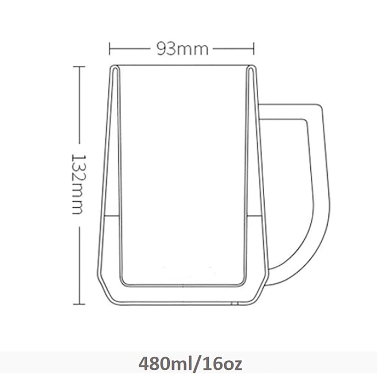 16Oz Freezer Beer Mugs Double Wall 4