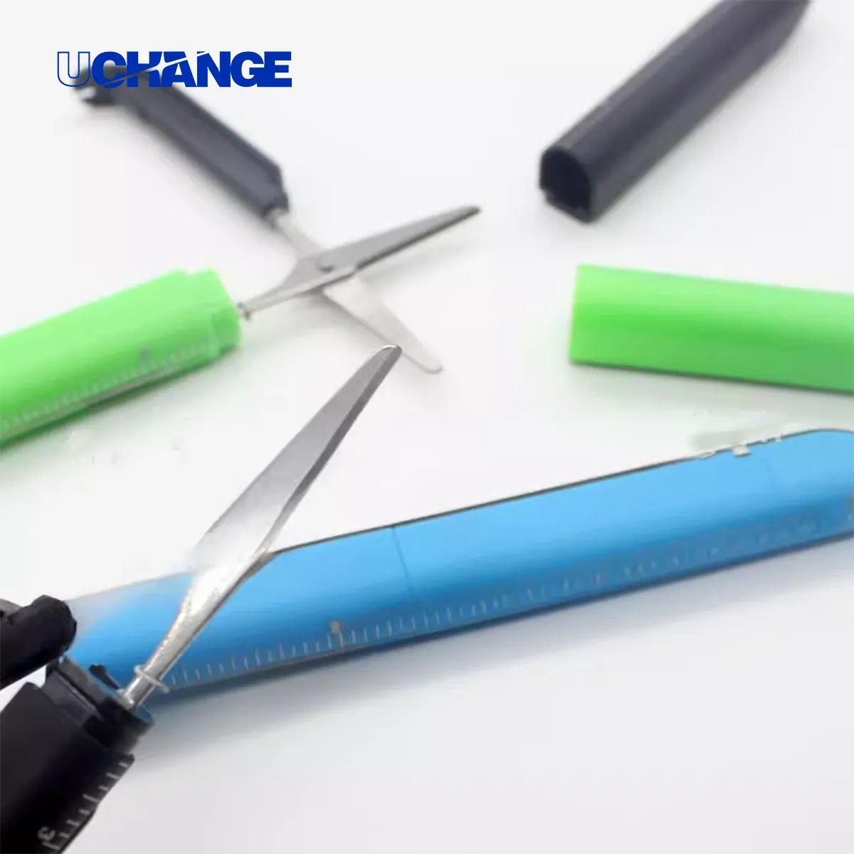 Multi-Function Ballpoint Pen With Scissors & Ruler 4