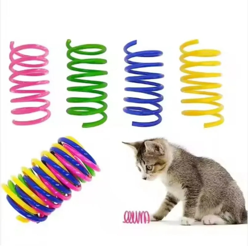 Four Sets Colorful Plastic Spring Toys 3