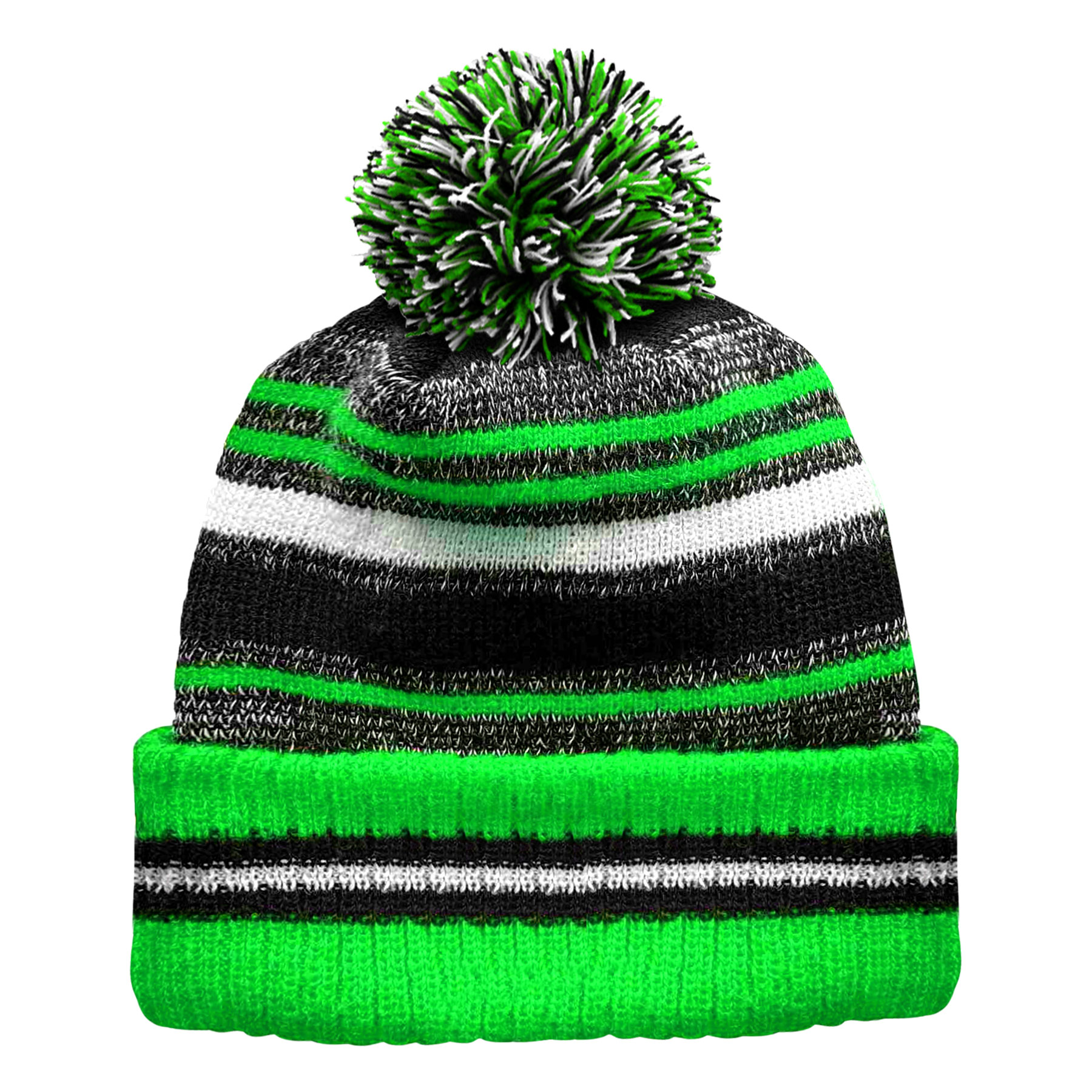 Classic Cuff Winter Beanie Hat with Pom Toque 2