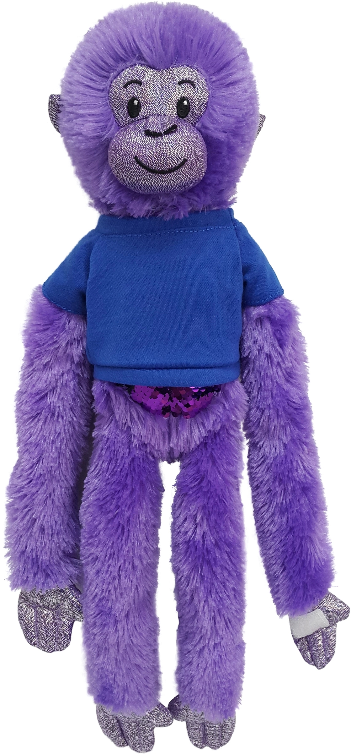 21" Purple Spider Monkey with Sequins 12