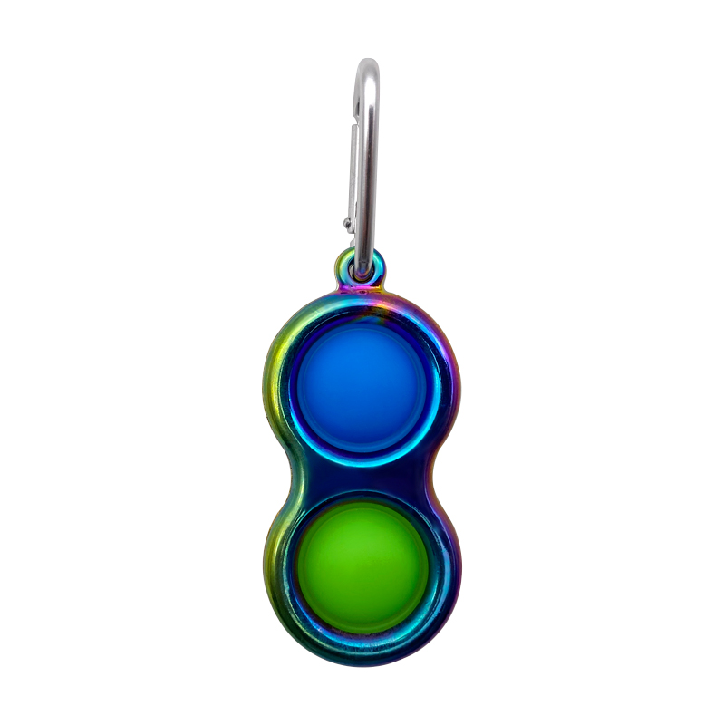 Double Bubbles Push Popper Fidget Toys w/Carabiner 6