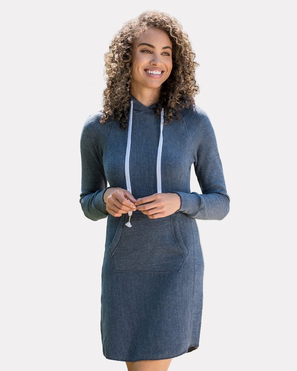 Women's Suzie Hooded Sweatshirt Dress - W2340 8