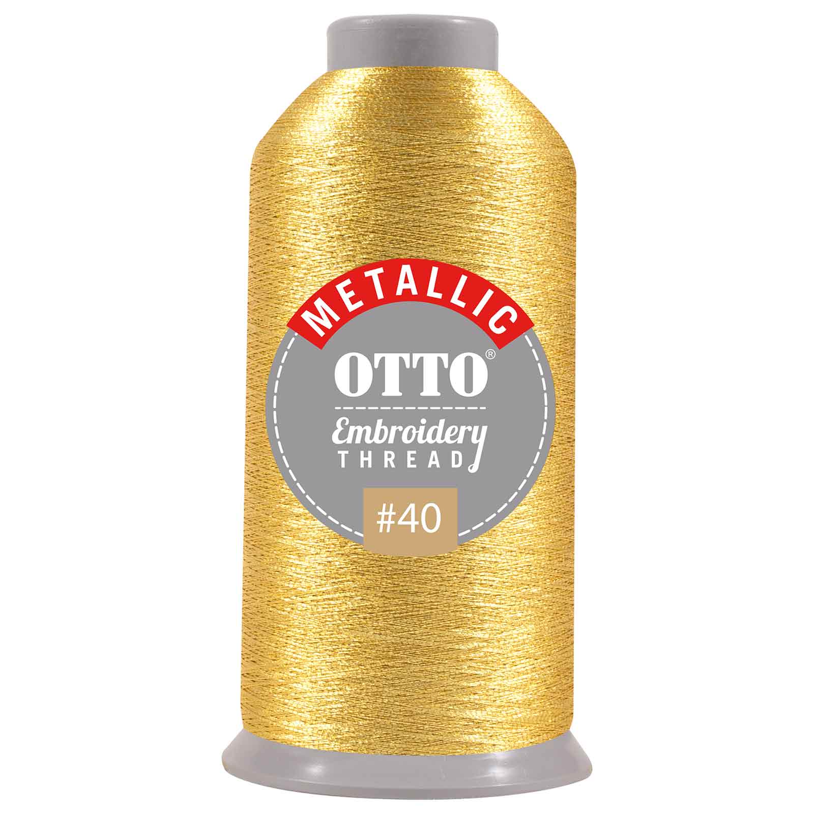 OTTO Embroidery Metallic Thread #40 3,300 yd. Cone 10