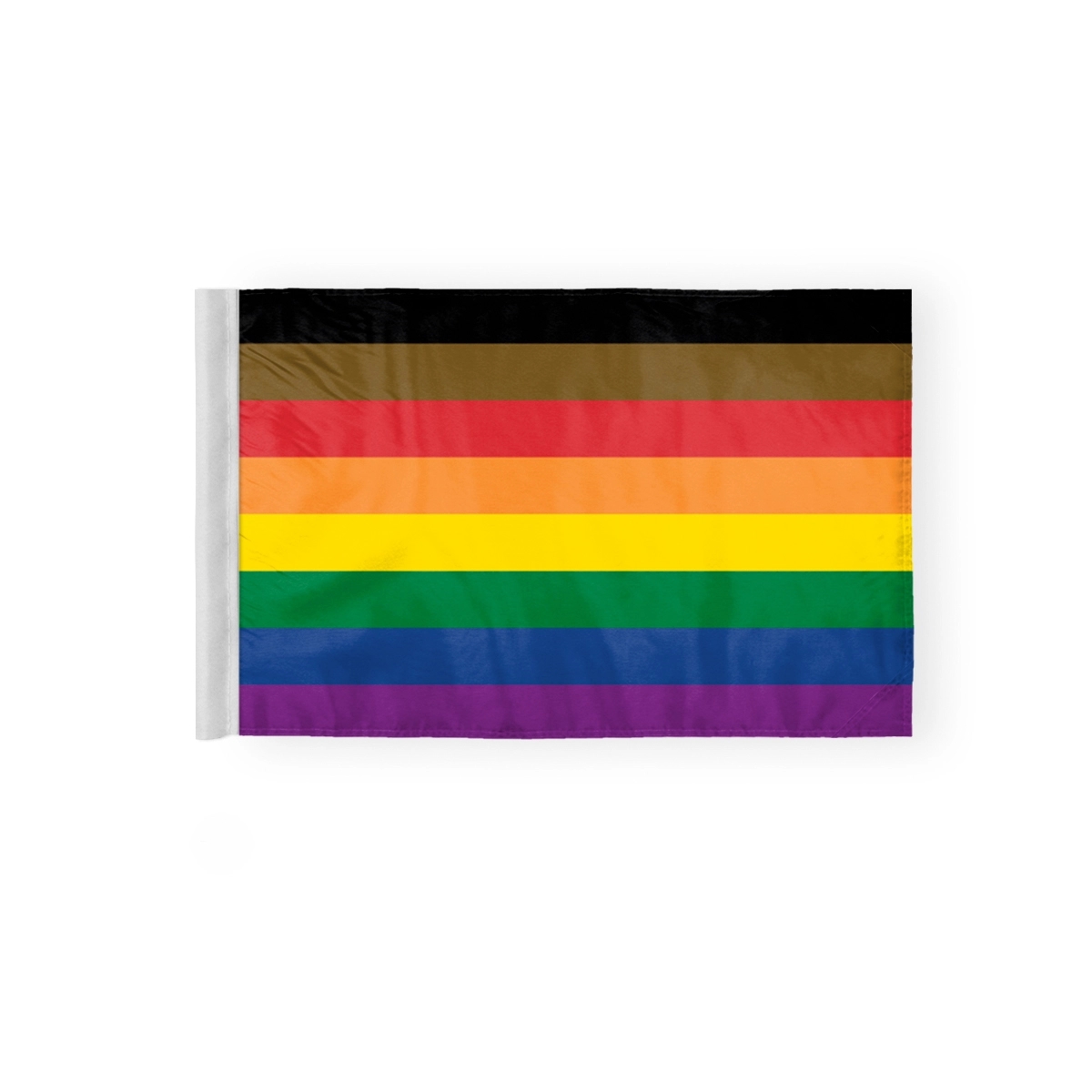 6''x9'' 2ply wPoly People of Color Pride Motorcycle Flag 1