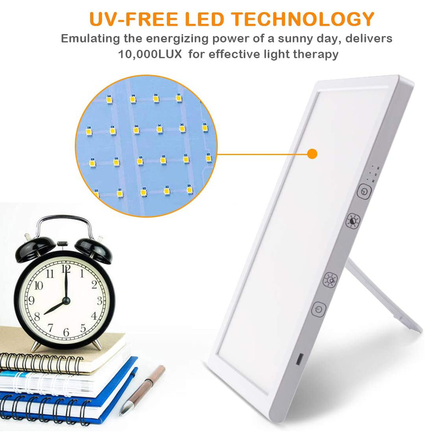 LED Light SAD Touch Screen Phototherapy Lamp 3