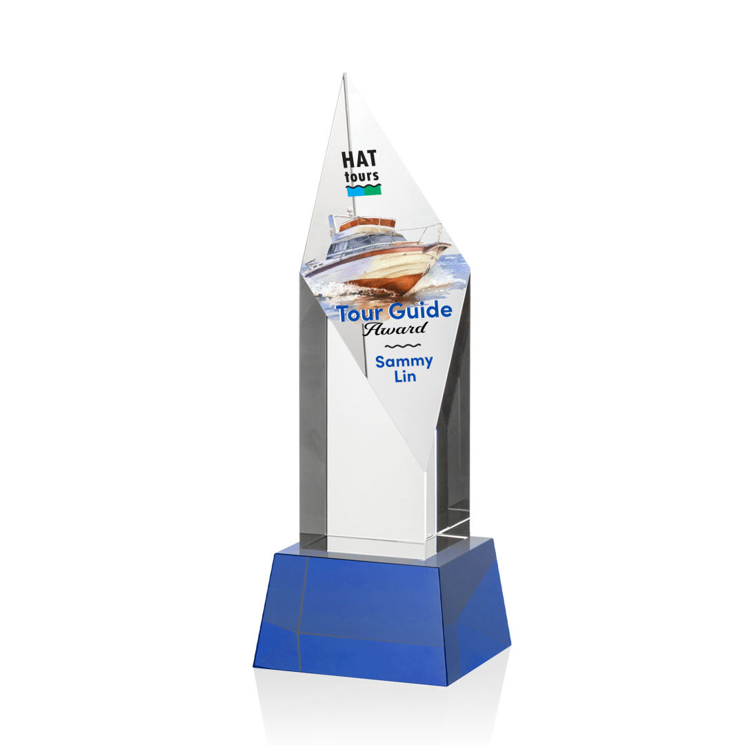 Vertex VividPrint™ Award on Base - Blue 9
