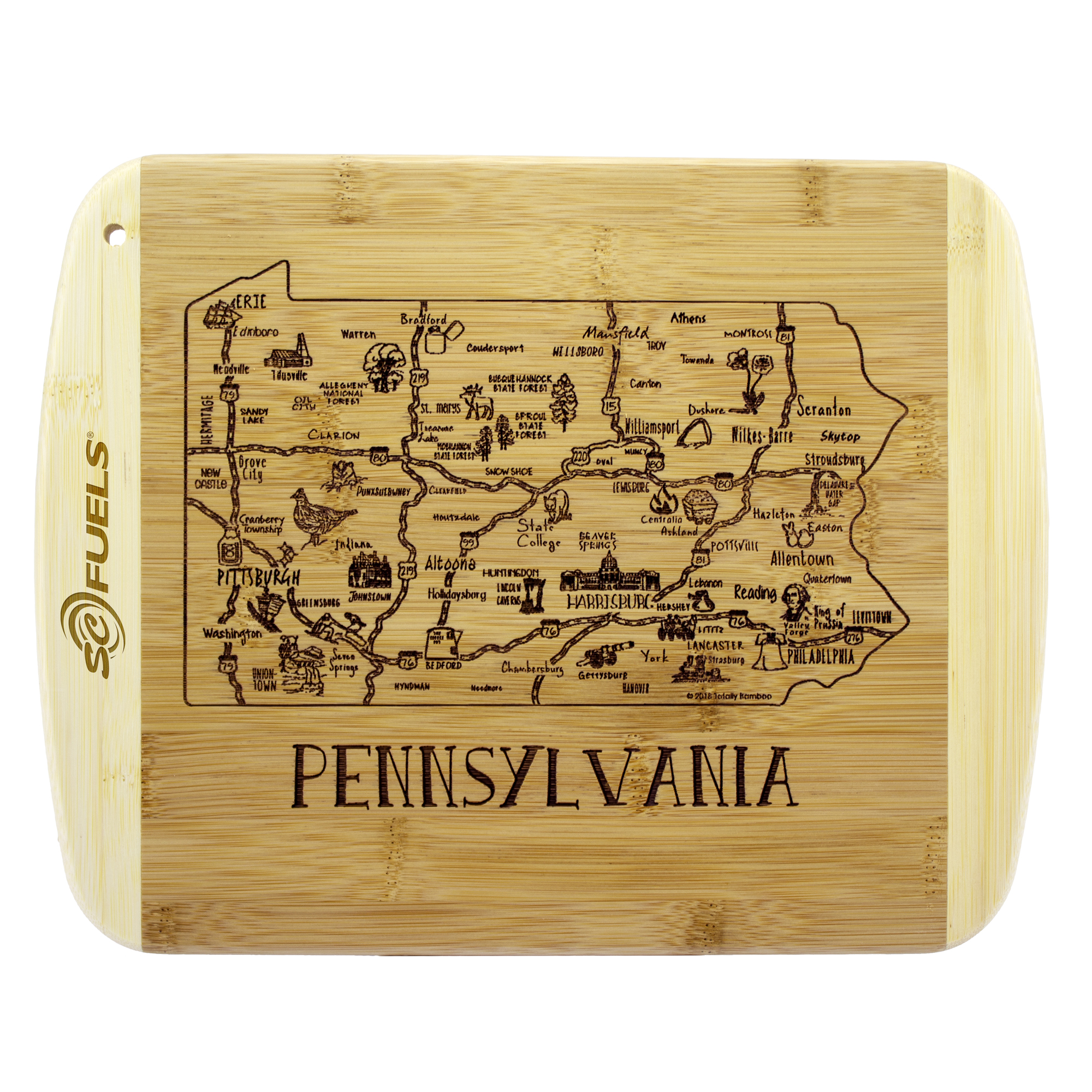 A Slice of Life Pennsylvania Serving & Cutting Board 6