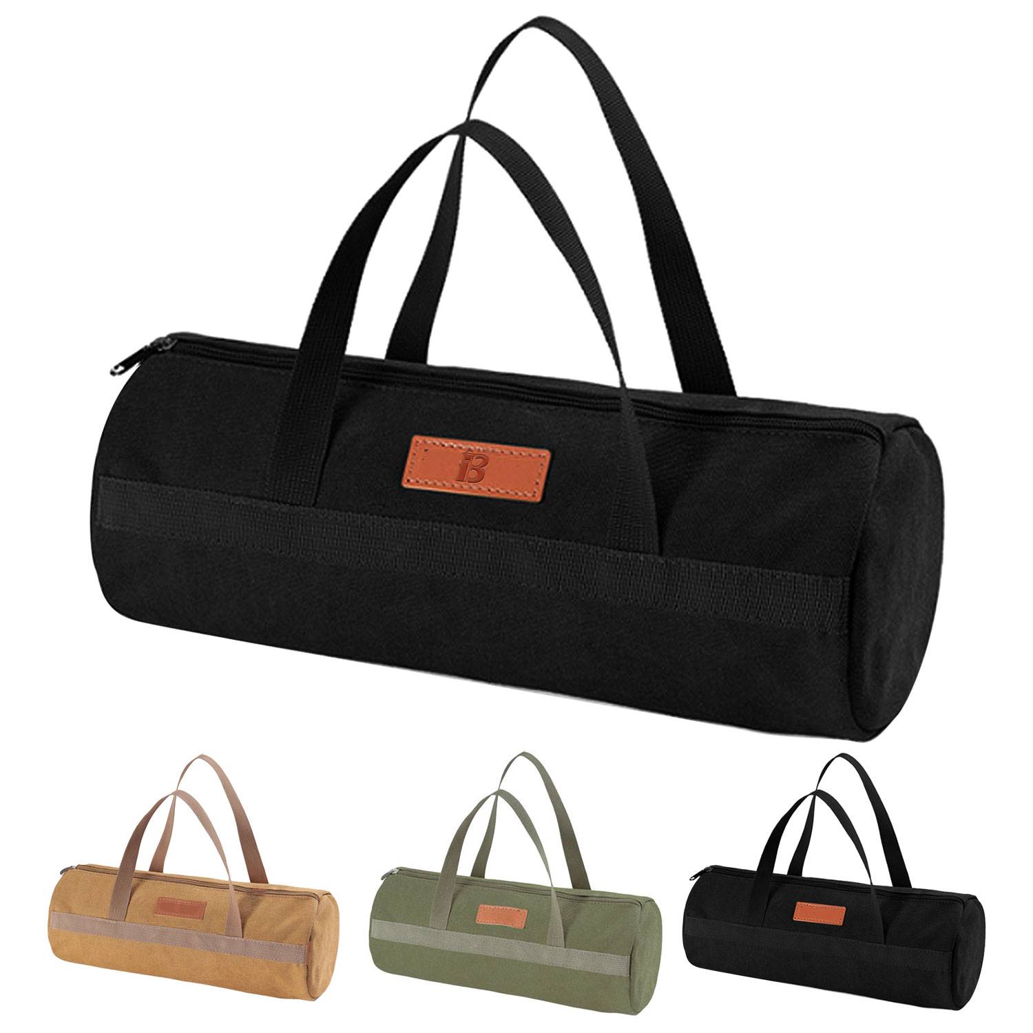Outdoor canvas Camping Accessory Storage Cylinder Bag 7