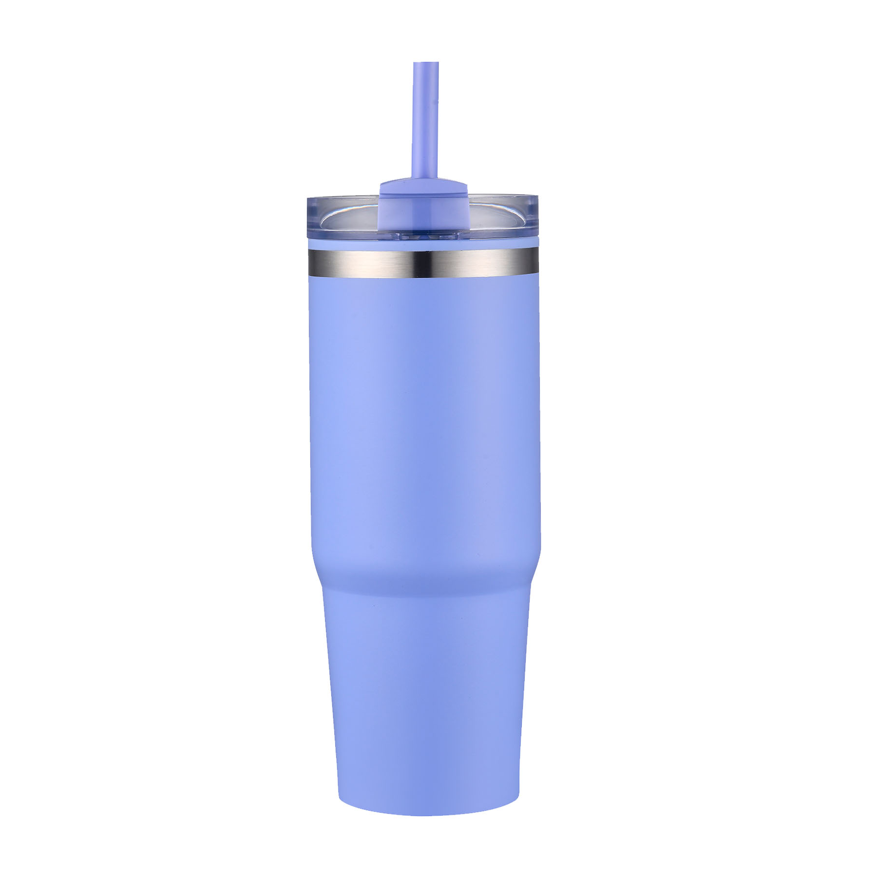 30 oz. PP Inner Double Wall Insulated Travel Mug w/Straw & Twist Closure Lid 8