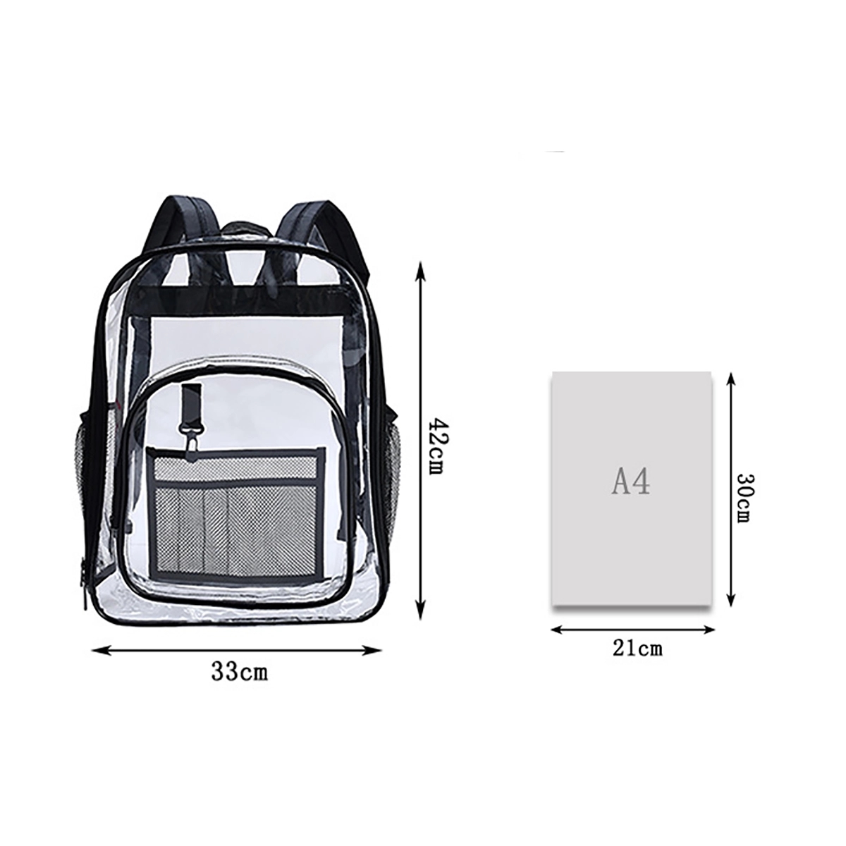 Travel Stadium Approved Clear Backpack 7