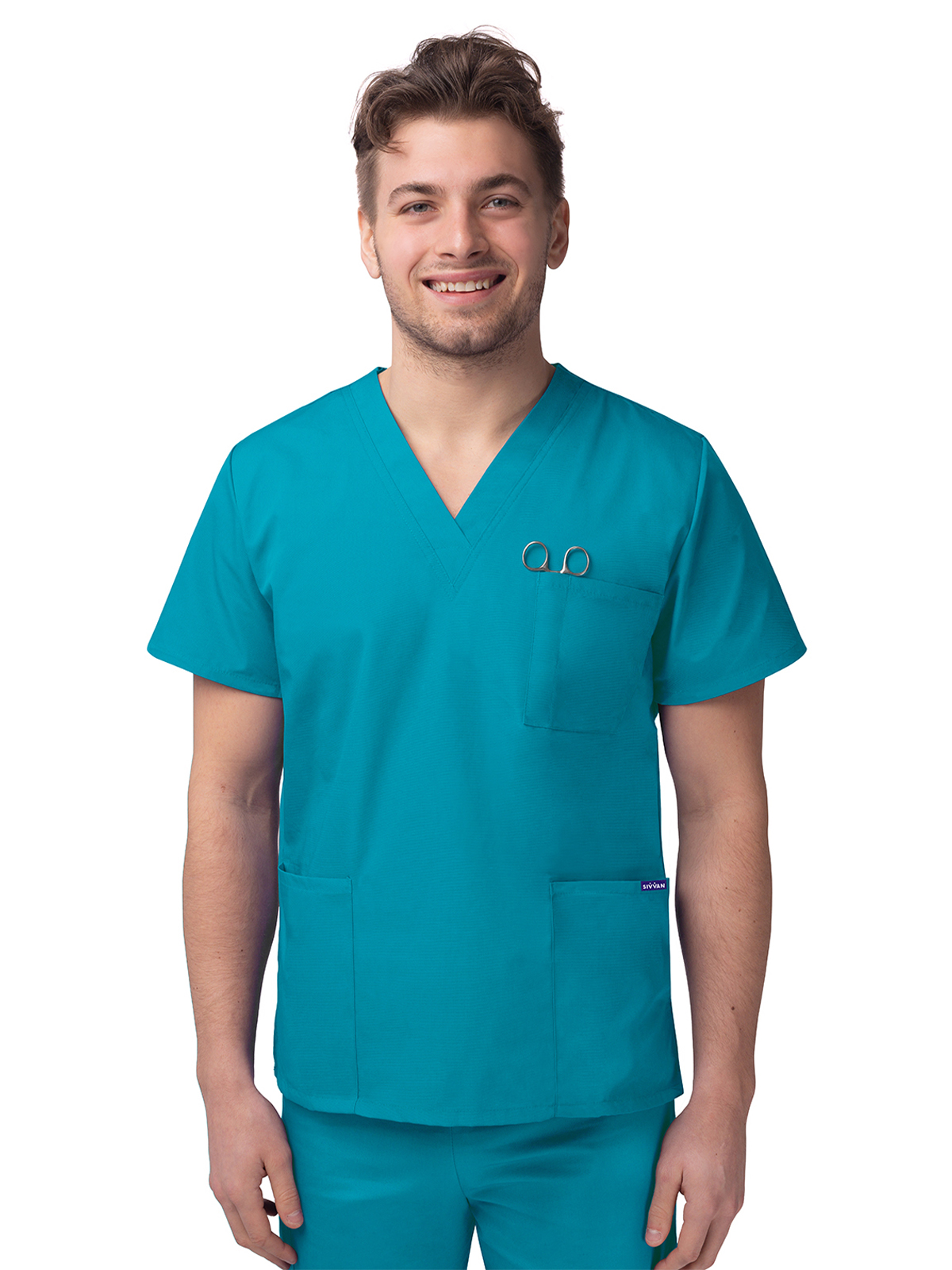 Adar - Sivvan - Unisex V-Neck 3 Pocket Top 16
