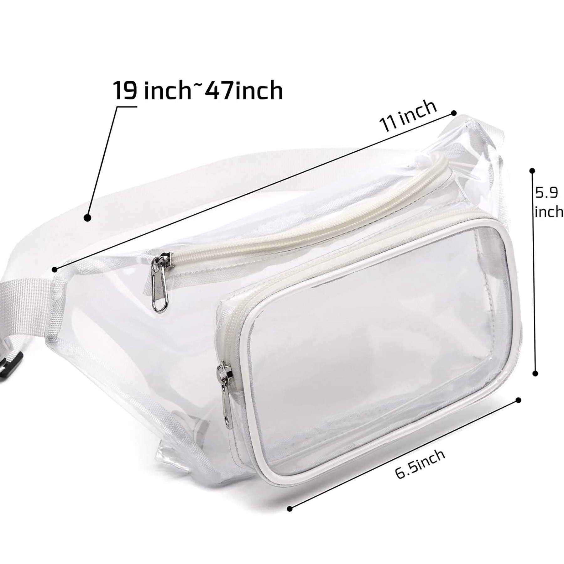 Clear Fanny Pack Stadium Approved 7