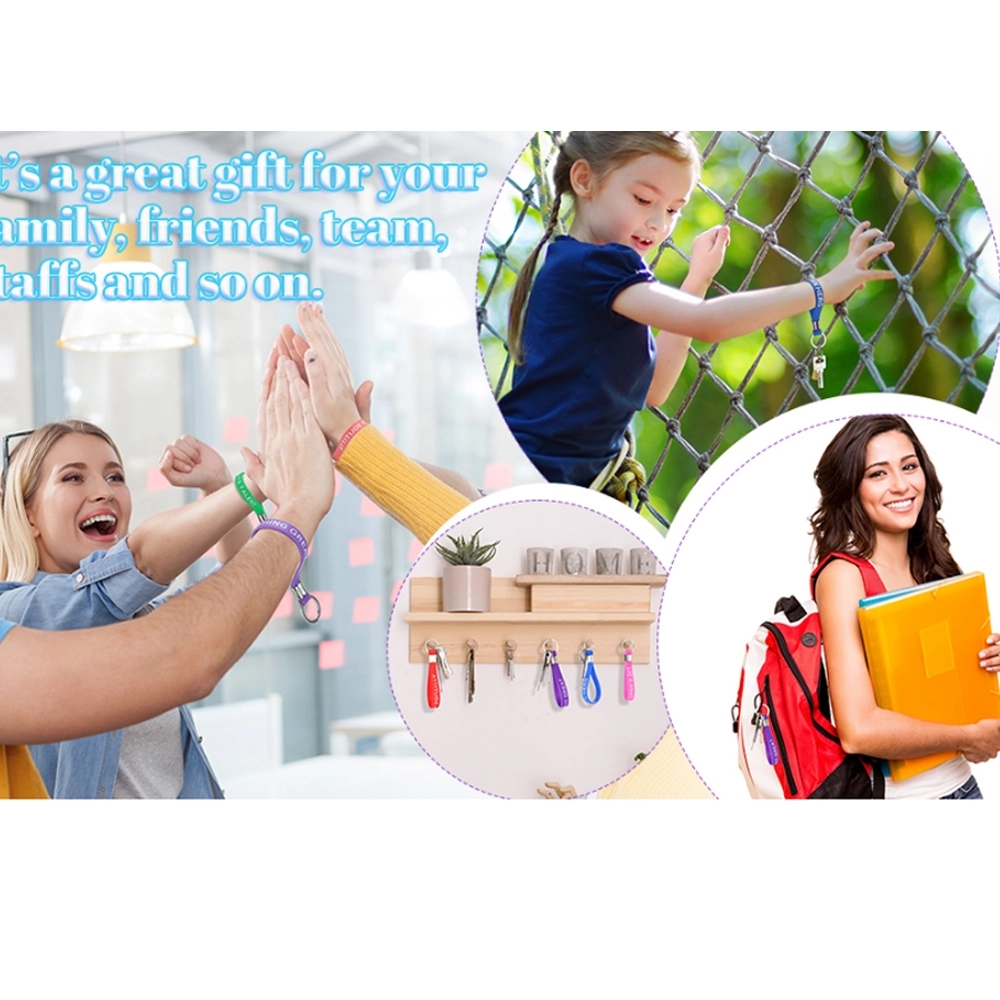 Silicone Motivational Keychains 2